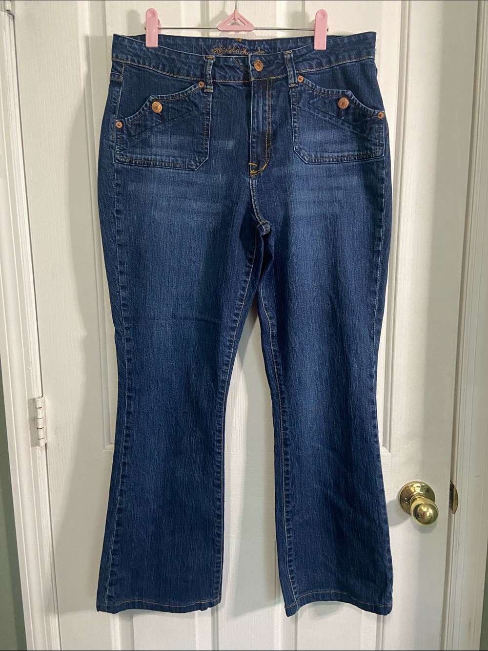 Dark Blue Women's Flare Jeans - KIKIT